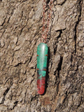 Sonoran Sunrise Statement Pendant – Copper and Turquoise-Red Gemstone Necklace