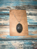 Labradorite Glow Pendant Necklace – Sterling Silver Oval Gemstone