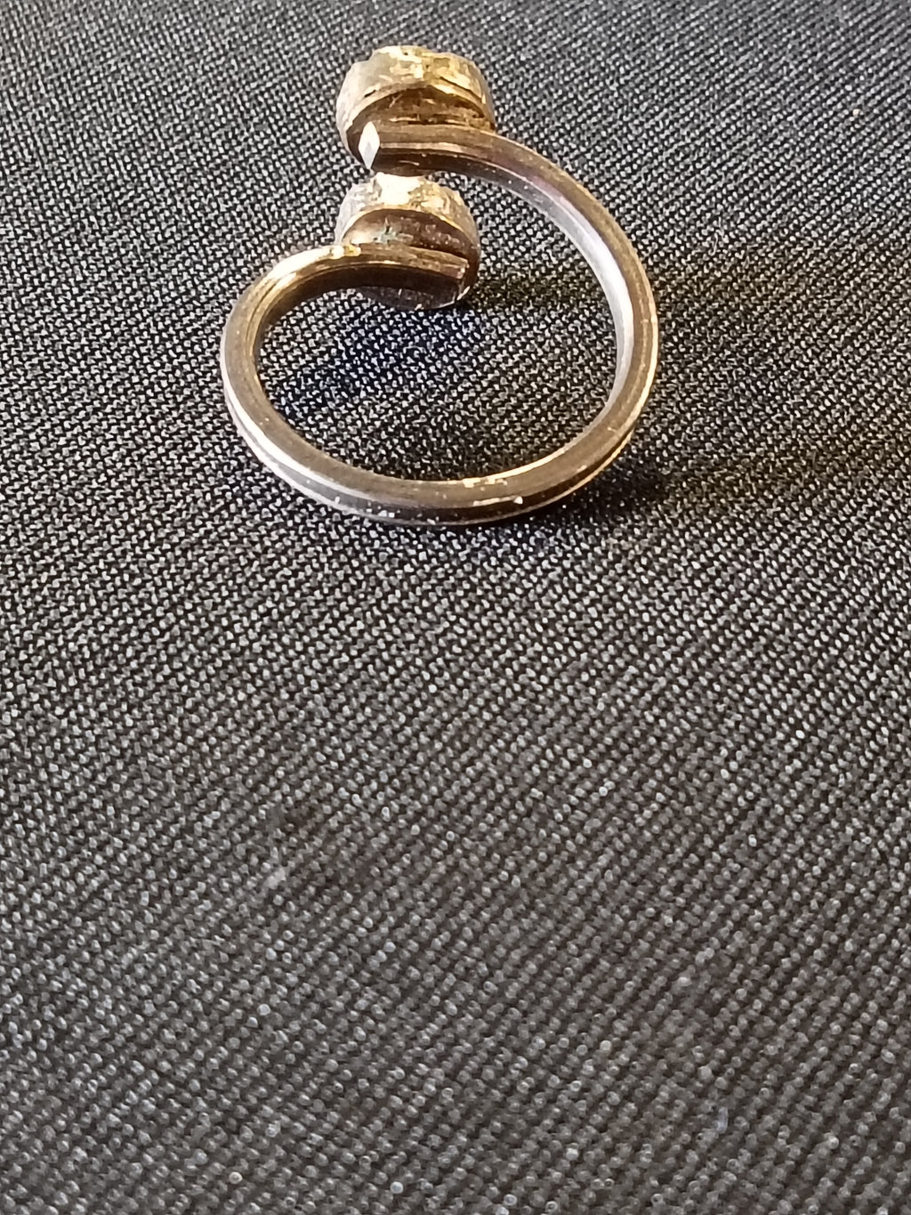 Handcrafted Turquoise Split Band Ring | Adjustable Sterling Silver Southwestern Ring