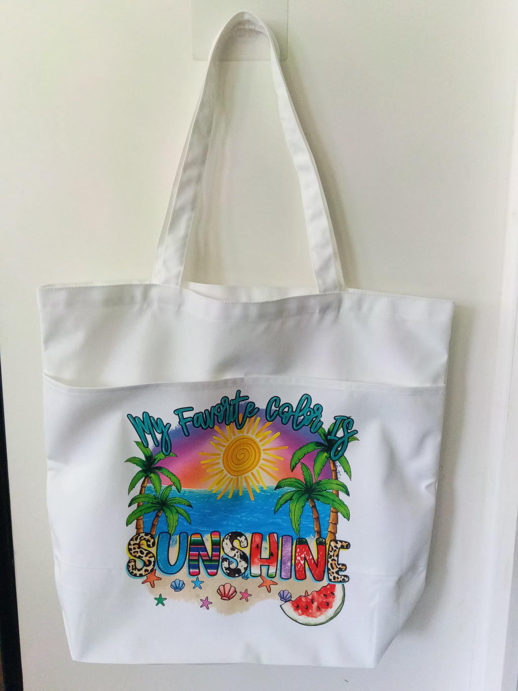 Canvas Boat Tote Bag | Large DTF Coastal Tote | The Crafty Family Co.