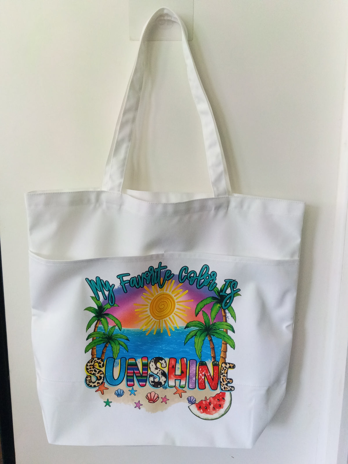 Canvas Boat Tote Bag | Large DTF Coastal Tote | The Crafty Family Co.