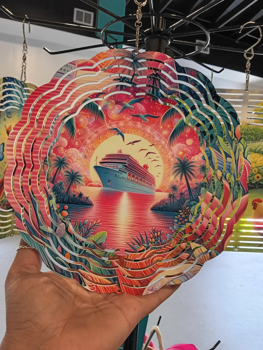 Handcrafted Wind Spinner | Outdoor Garden Decoration | Unique Yard Art Gift
