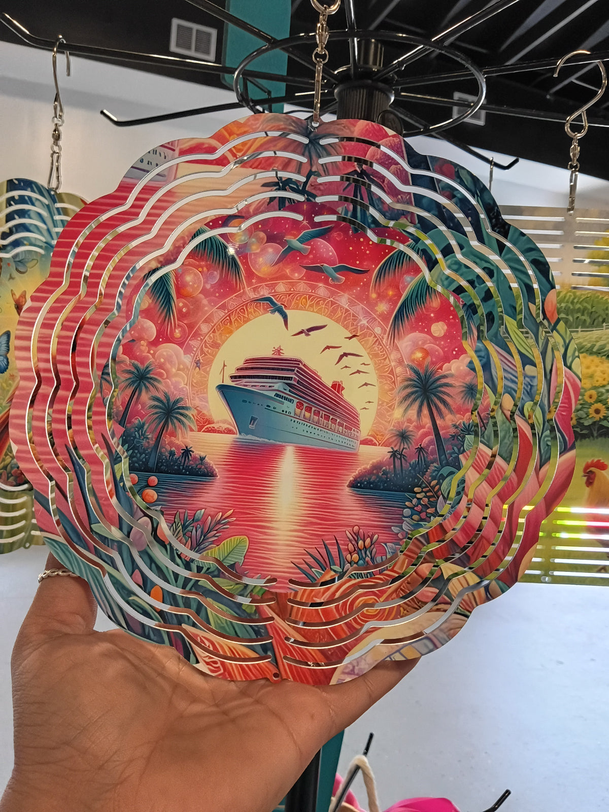 Handcrafted Wind Spinner | Outdoor Garden Decoration | Unique Yard Art Gift